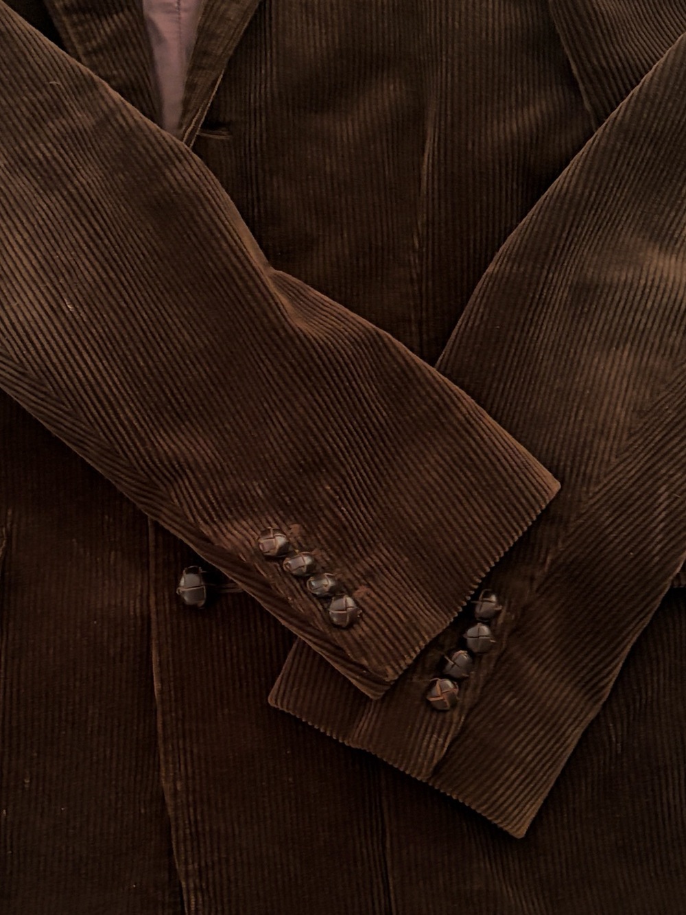 Polo Ralph Lauren Vintage Brown Corduroy 100% Cotton Sport Coat Blazer Large - Picture 9 of 16